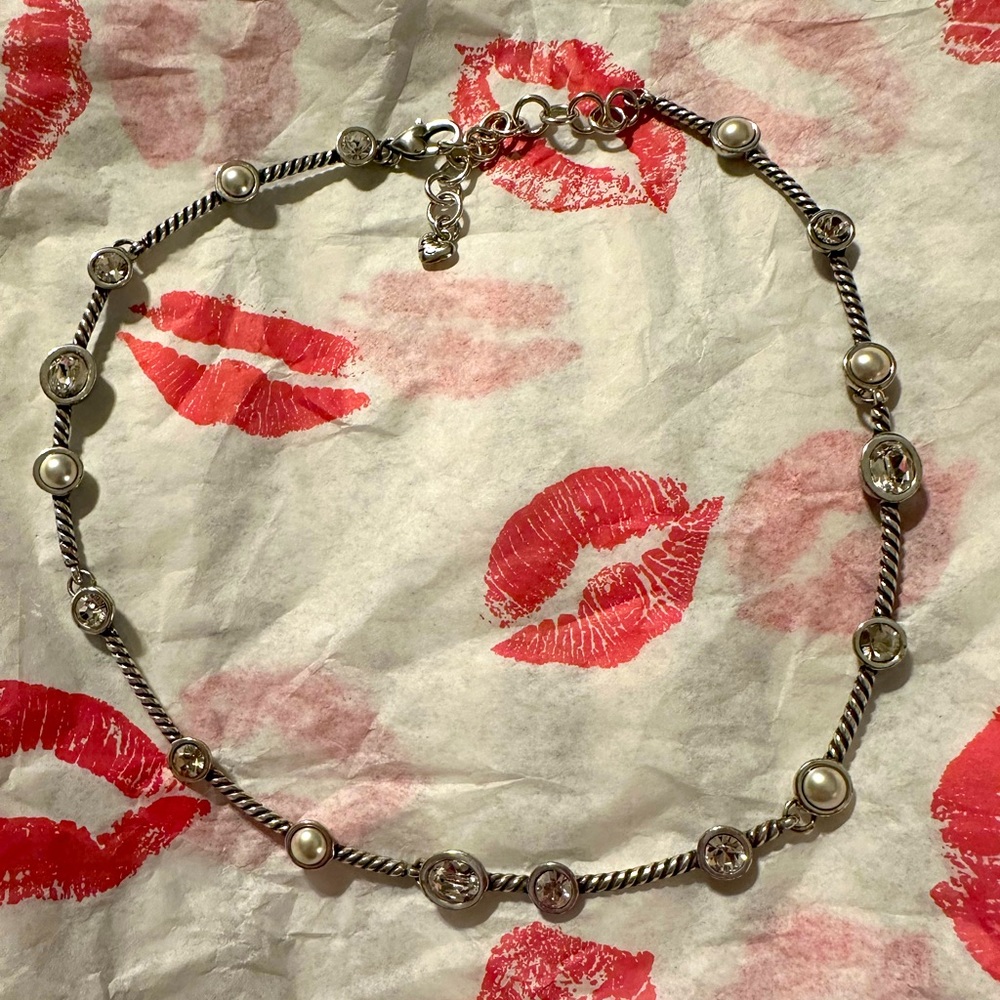 Brighton Silver Necklace with Embellishments